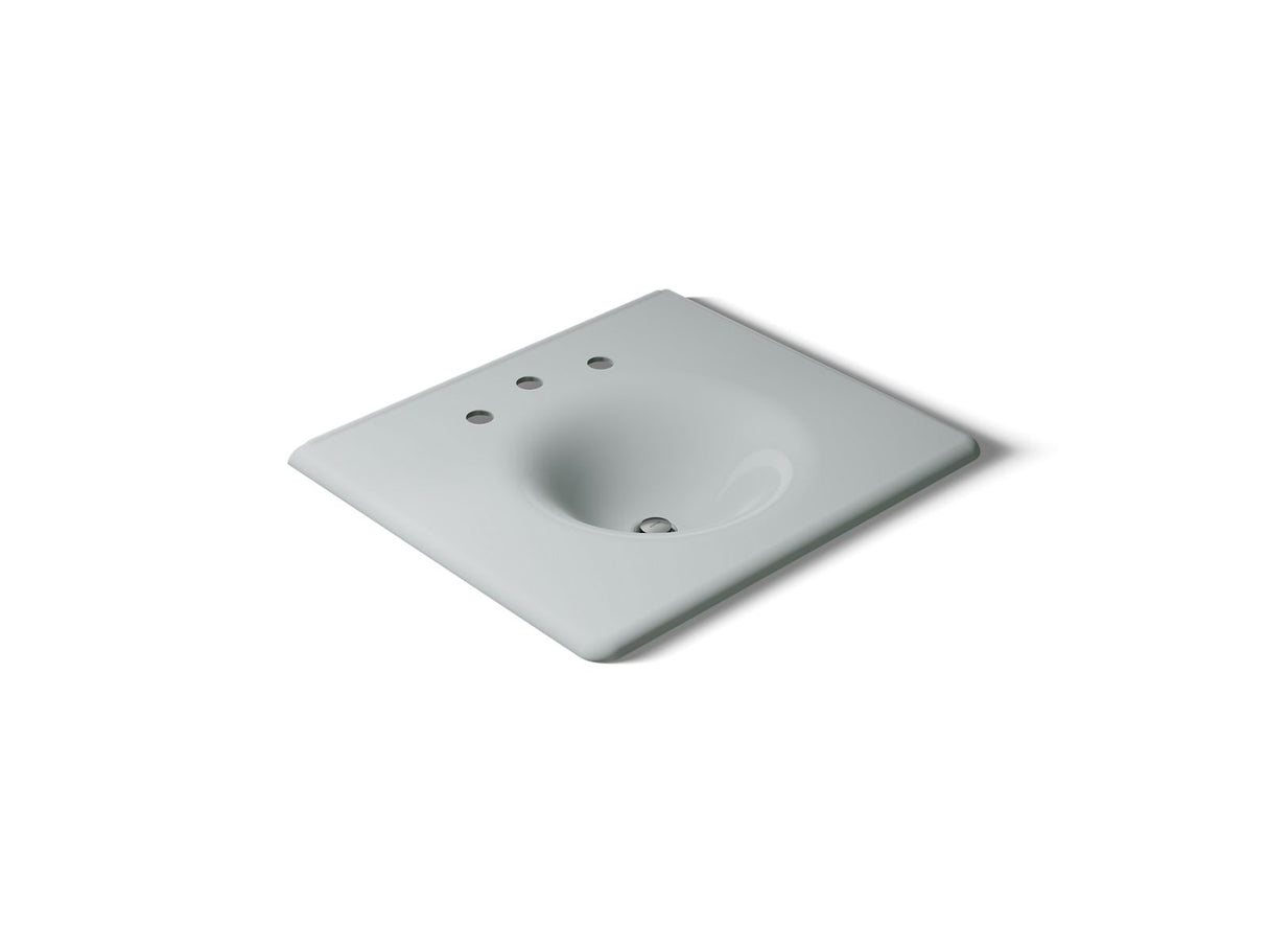 Iron/Impressions® 25" Enameled cast iron vanity top with integrated round sink