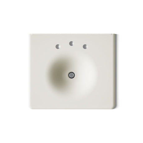 Iron/Impressions® 25" Enameled cast iron vanity top with integrated round sink