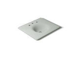 Iron/Impressions® 25" Enameled cast iron vanity top with integrated round sink