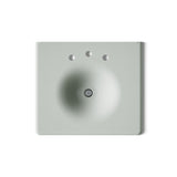 Iron/Impressions® 25" Enameled cast iron vanity top with integrated round sink