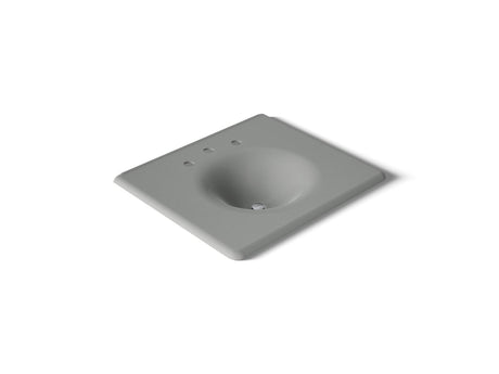 Iron/Impressions® 25" Enameled cast iron vanity top with integrated round sink
