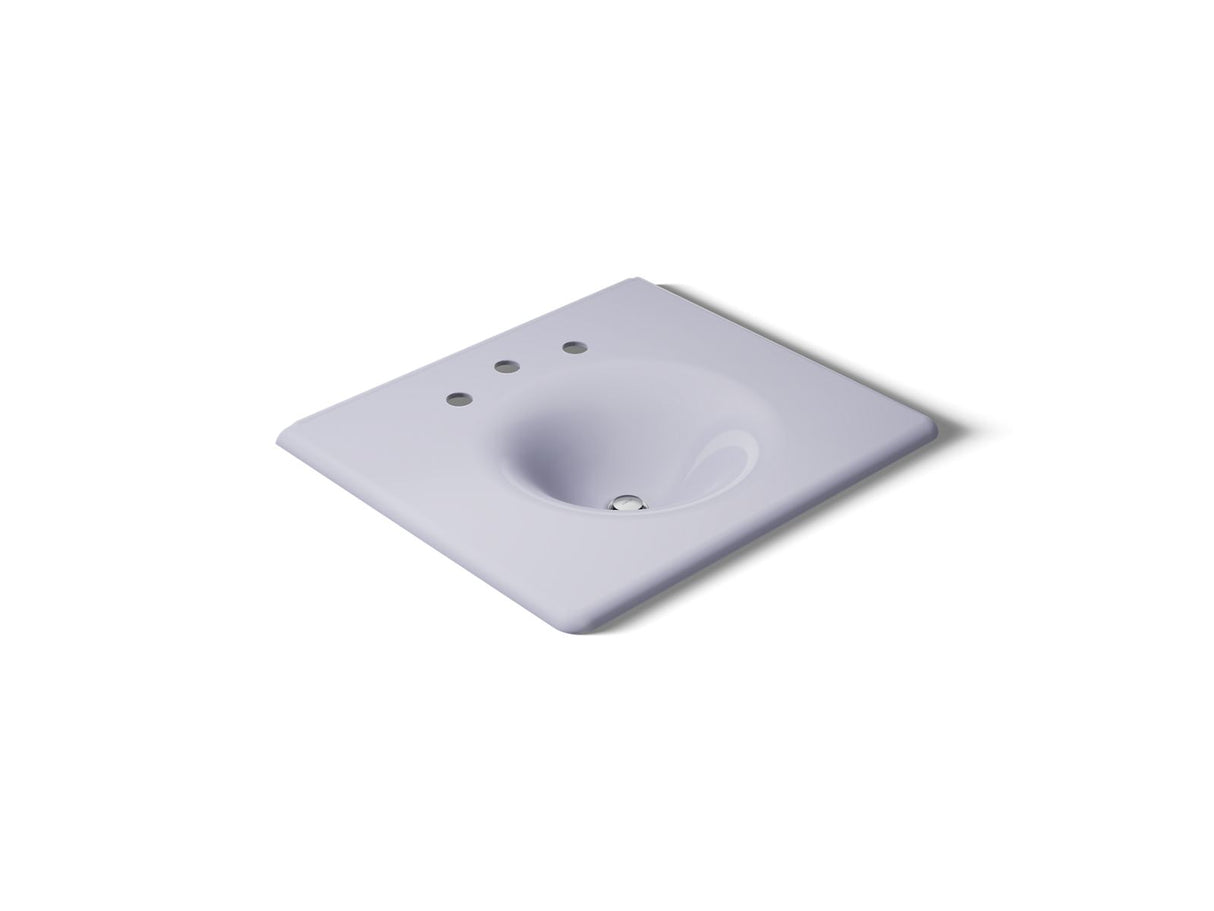 Iron/Impressions® 25" Enameled cast iron vanity top with integrated round sink