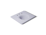 Iron/Impressions® 25" Enameled cast iron vanity top with integrated round sink