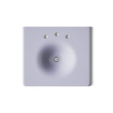 Iron/Impressions® 25" Enameled cast iron vanity top with integrated round sink