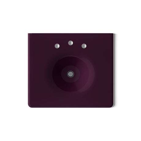 Iron/Impressions® 25" Enameled cast iron vanity top with integrated round sink