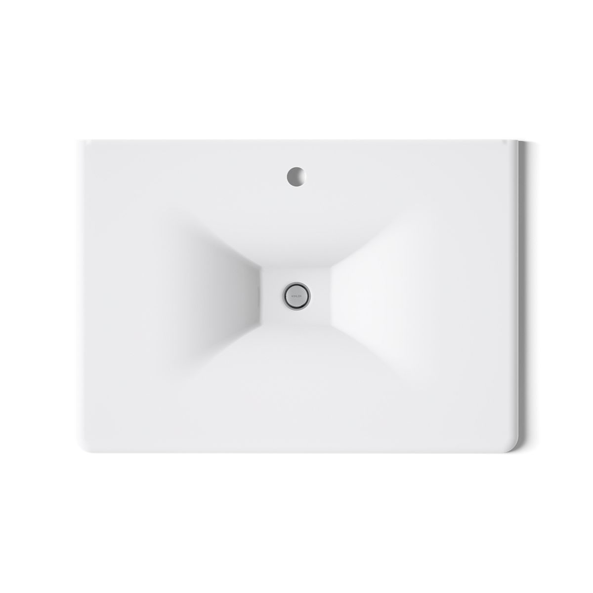 Iron/Impressions® 31" Enameled cast iron vanity top with integrated rectangular sink