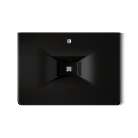 Iron/Impressions® 31" Enameled cast iron vanity top with integrated rectangular sink