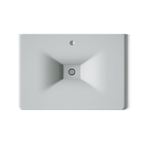 Iron/Impressions® 31" Enameled cast iron vanity top with integrated rectangular sink