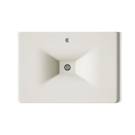 Iron/Impressions® 31" Enameled cast iron vanity top with integrated rectangular sink