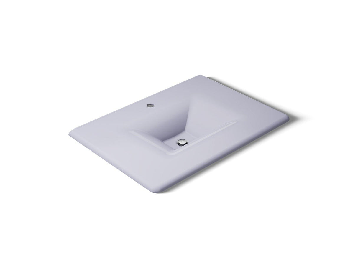 Iron/Impressions® 31" Enameled cast iron vanity top with integrated rectangular sink