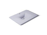 Iron/Impressions® 31" Enameled cast iron vanity top with integrated rectangular sink