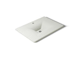 Iron/Impressions® 31" Enameled cast iron vanity top with integrated rectangular sink