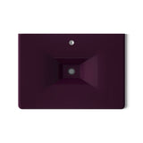 Iron/Impressions® 31" Enameled cast iron vanity top with integrated rectangular sink