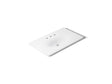 Iron/Impressions® 37" Enameled cast iron vanity top with integrated oval sink