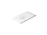 Iron/Impressions® 37" Enameled cast iron vanity top with integrated oval sink