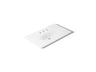 Iron/Impressions® 37" Enameled cast iron vanity top with integrated oval sink