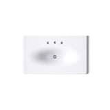 Iron/Impressions® 37" Enameled cast iron vanity top with integrated oval sink