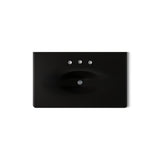 Iron/Impressions® 37" Enameled cast iron vanity top with integrated oval sink