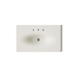 Iron/Impressions® 37" Enameled cast iron vanity top with integrated oval sink