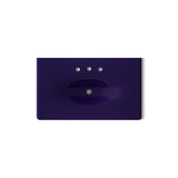 Iron/Impressions® 37" Enameled cast iron vanity top with integrated oval sink