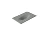 Iron/Impressions® 37" Enameled cast iron vanity top with integrated oval sink