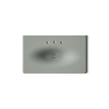 Iron/Impressions® 37" Enameled cast iron vanity top with integrated oval sink