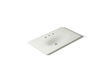 Iron/Impressions® 37" Enameled cast iron vanity top with integrated oval sink