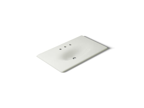 Iron/Impressions® 37" Enameled cast iron vanity top with integrated oval sink
