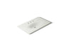 Iron/Impressions® 37" Enameled cast iron vanity top with integrated oval sink