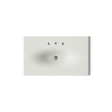 Iron/Impressions® 37" Enameled cast iron vanity top with integrated oval sink