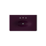 Iron/Impressions® 37" Enameled cast iron vanity top with integrated oval sink