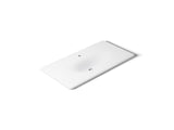 Iron/Impressions® 43" Enameled cast iron vanity top with integrated oval sink