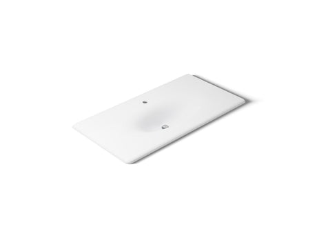 Iron/Impressions® 43" Enameled cast iron vanity top with integrated oval sink