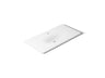 Iron/Impressions® 43" Enameled cast iron vanity top with integrated oval sink