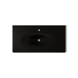 Iron/Impressions® 43" Enameled cast iron vanity top with integrated oval sink