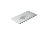 Iron/Impressions® 43" Enameled cast iron vanity top with integrated oval sink