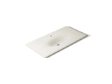 Iron/Impressions® 43" Enameled cast iron vanity top with integrated oval sink