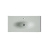 Iron/Impressions® 43" Enameled cast iron vanity top with integrated oval sink