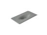Iron/Impressions® 43" Enameled cast iron vanity top with integrated oval sink