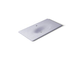 Iron/Impressions® 43" Enameled cast iron vanity top with integrated oval sink