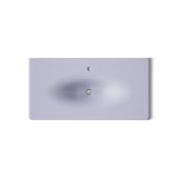Iron/Impressions® 43" Enameled cast iron vanity top with integrated oval sink