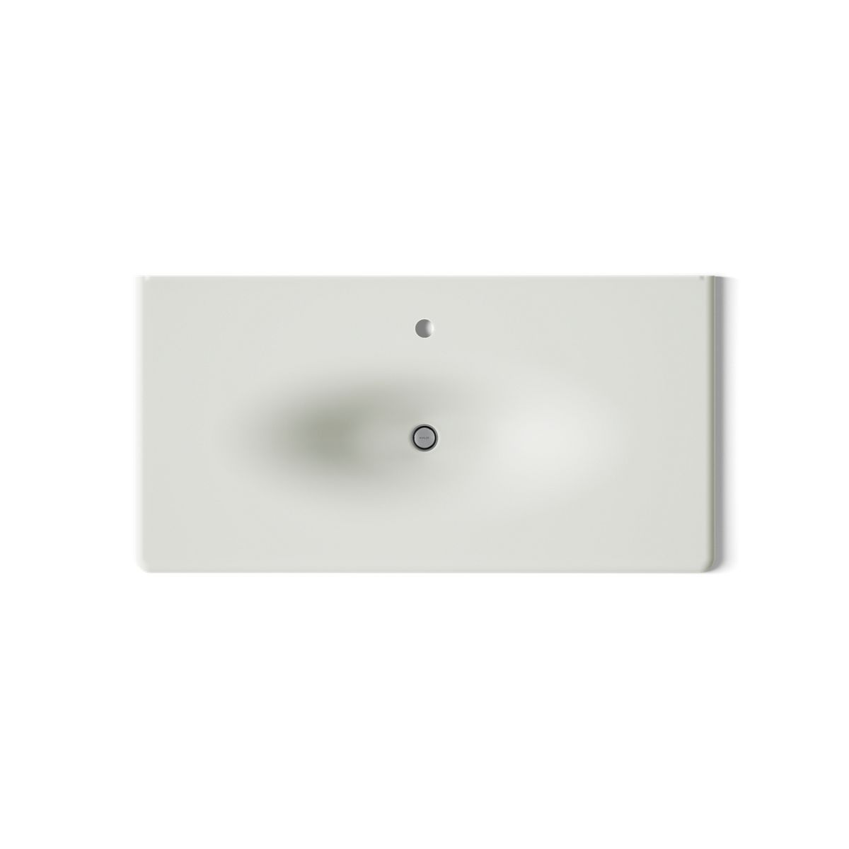 Iron/Impressions® 43" Enameled cast iron vanity top with integrated oval sink