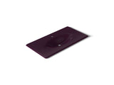 Iron/Impressions® 43" Enameled cast iron vanity top with integrated oval sink