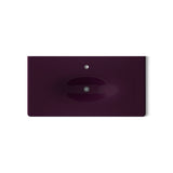 Iron/Impressions® 43" Enameled cast iron vanity top with integrated oval sink