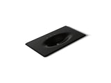Iron/Impressions® 43" Enameled cast iron vanity top with integrated oval sink