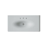 Iron/Impressions® 43" Enameled cast iron vanity top with integrated oval sink