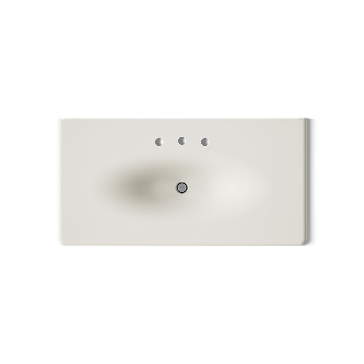 Iron/Impressions® 43" Enameled cast iron vanity top with integrated oval sink