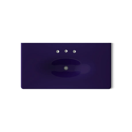 Iron/Impressions® 43" Enameled cast iron vanity top with integrated oval sink