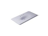 Iron/Impressions® 43" Enameled cast iron vanity top with integrated oval sink