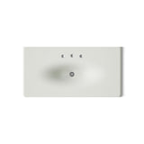 Iron/Impressions® 43" Enameled cast iron vanity top with integrated oval sink